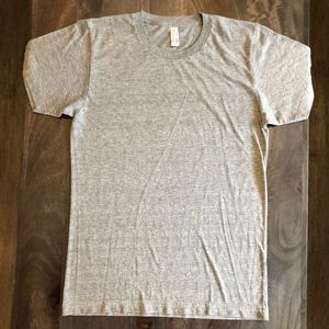 American Apparel Tri-Blend Crewneck Track T-Shirt